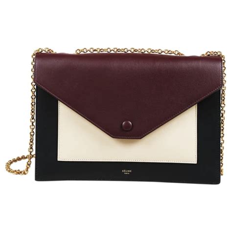 celine black clutch|Celine clutch pouch.